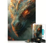 Puzzle del Drago Mistico per Ragazzi, 1000 Pezzi, Giocattolo Pensante, Rilassante e Divertente, Opera d'Arte Pulita da Collezione (50x75cm)
