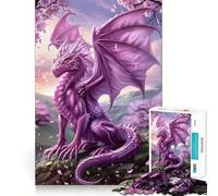 Puzzle del Drago Mistico Portafortuna per Adulti, 1000 Pezzi, Gioco Intellettuale, Divertimento Tranquillo, Taglio Preciso, Lista dei Desideri di Babbo Natale (38x52cm)