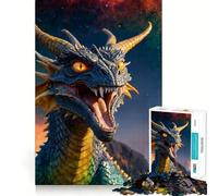 Puzzle del Drago Ruggente da 1000 pezzi per adulti, gioco di logica, divertimento rilassante, pezzo da collezione artistico dai tagli precisi (38x26cm)