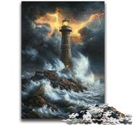 Puzzle del faro per adolescenti, giocattoli di gioco stimolanti Ogni pezzo è unico Gioco stimolante e divertente per tutta la famiglia (70X100cm)