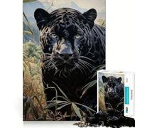 Puzzle del giaguaro in agguato per ragazzi, 1000 pezzi, gioco stimolante, rilassante, taglio preciso, 50x75cm