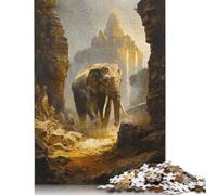 Puzzle del guardiano del tempio, decorazione unica per la casa, puzzle rettangolare in carta per adulti, adolescenti, regali per la festa della mamma, 1000 pezzi (75x50 cm)