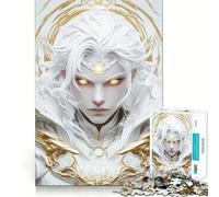 Puzzle del Guerriero dai Capelli Bianchi per adulti,1000 pezzi,gioco di memoria per allenare la mente,taglio laser per un incastro perfetto, alleviare lo stress (38x26cm)