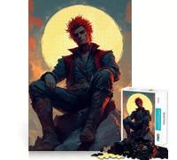 Puzzle del guerriero dai capelli rossi per ragazzi, 1000 pezzi, stimola la memoria, rilassante e divertente, taglio di alta qualità, regalo elegante (50x75cm)