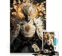 Puzzle del guerriero samurai bianco per adulti,1000 pezzi,gioco di memoria e allenamento per la mente,taglio preciso,finitura di alta qualità,un modo coinvolgente per trascorrere il tempo libero