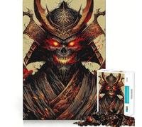 Puzzle del guerriero samurai non morto,1000 pezzi,divertente da giocare,senza sbavature,con tagli precisi,portatile,ideale per i viaggi (50x75cm)