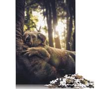 Puzzle del koala addormentato, rompicapo in cartone riciclato al 100%, per donne e uomini, regalo per la festa della mamma, 1000 pezzi (75x50 cm)
