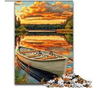 Puzzle del lago autunnale per adolescenti, puzzle da 1000 pezzi per adolescenti, attività divertenti per la famiglia a casa, regalo di compleanno, regali da viaggio (dimensioni 50x75cm)