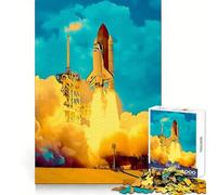 Puzzle del lancio dello Space Shuttle per adulti, 1000 pezzi, Smart Reason Toy Group, bordo liscio, opera d'arte 50x75cm