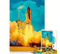 Puzzle del lancio dello Space Shuttle per adulti, 1000 pezzi, Smart Reason Toy Group, bordo liscio, opera d'arte 50x75cm