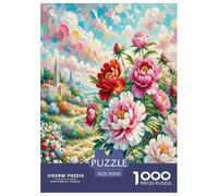 Puzzle del leone da 1000 pezzi, gioco stimolante perfetto per il relax, cartone riciclato al 100%, per adulti e ragazzi, 75x50 cm/1000 pezzi