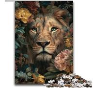 Puzzle del leone della giungla per adolescenti, puzzle da 2000 pezzi per adolescenti, gioco per famiglie, antistress, sfida difficile, regalo per amici e parenti (70x100cm)