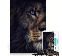 Puzzle del Leone per Ragazzi 1000 Gioco per Allenare la Mente Semplice Divertente Assemblaggio di Immagini Regalo Prezioso 50x75cm