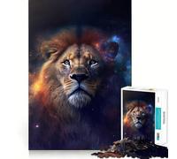 Puzzle del Leone Spaziale da 1000 pezzi per adolescenti, rafforza la memoria, calma e relax, bordi lisci, (50x75cm)