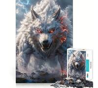 Puzzle del Lupo della Tempesta Mitica per Adulti, 1000 Pezzi, Gioco Intellettuale, Gioco Rilassante, Decorazione da Parete di Qualità (38x26cm)