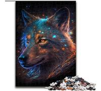 Puzzle del lupo per adulti e adolescenti, puzzle da 1000 pezzi, interessante riduzione dello stress e interazione genitore-figlio (26x38cm)