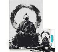Puzzle del Maestro Zen in Meditazione per Ragazzi,1000 Pezzi,Gioco per Stimolare la Mente,Pezzi Senza Sbavature,Taglio Pulito,Facile da Imparare,Divertimento per Tutta la Famiglia (50x75cm)