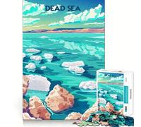 Puzzle del Mar Morto Sereno da 1000 pezzi per adolescenti, rafforza la memoria, calma e relax, bordo di qualità, regalo perfetto (38x52cm)