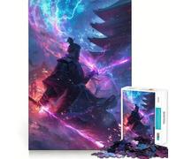 Puzzle del mistico guerriero samurai per adulti, 1000 pezzi, gioco per la concentrazione e il relax, bordi netti, scegli il desiderio di Babbo Natale (38x52cm)