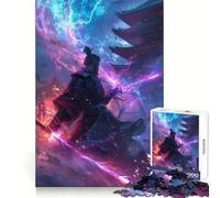 Puzzle del mistico guerriero samurai per adulti, 1000 pezzi, gioco per la concentrazione e il relax, bordi netti, scegli il desiderio di Babbo Natale (38x52cm)