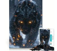 Puzzle del mitico leopardo nero per ragazzi, 1000 pezzi, gioco di logica, divertente e rilassante, opera d'arte da collezione (50x75cm)