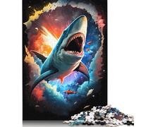 Puzzle del mito dello squalo, puzzle rettangolare di carta unico per la decorazione della casa, per adulti e adolescenti, regali per la festa della mamma, 1000 pezzi (26x38 cm)