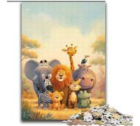 Puzzle del mondo animale africano per adulti e ragazzi, 2000 pezzi, gioco stimolante e interazione tra genitori e figli (70x100cm)