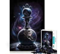 Puzzle del mondo degli scacchi da 1000 pezzi,divertente gioco di allenamento cognitivo,pezzi ad incastro perfetti,regalo di compleanno,rompicapo (50x75cm)