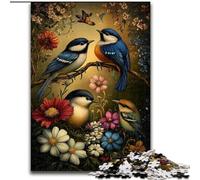 Puzzle del mondo dei fiori e degli uccelli per adulti e ragazzi, puzzle da 1000 pezzi, giochi educativi, decorazioni per la casa, regalo di compleanno, regali, arte murale (26x38cm)