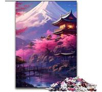 Puzzle del Monte Fuji, Giappone, 1000 pezzi, regali per adulti, per 14+ anni, allena il tuo cervello e le tue mani, regali di Natale (50x75cm)