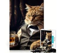 Puzzle del Padrino con il gatto, 1000 pezzi, per adulti, gioco di logica e relax, taglio preciso, regalo prezioso 50x75cm
