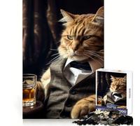 Puzzle del Padrino con il gatto, 1000 pezzi, per adulti, gioco di logica e relax, taglio preciso, regalo prezioso 50x75cm