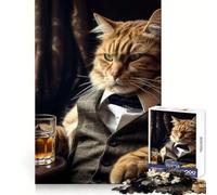 Puzzle del Padrino con il gatto, 1000 pezzi, per ragazzi, gioco di logica, attività per la casa, bordi trasparenti, regalo prezioso 38x26cm