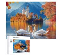 Puzzle del paesaggio del lago dei cigni per adulti attività familiari giochi decorazione della casa puzzle 500 PCS