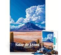 Puzzle del paesaggio del Salar de Uyuni per ragazzi, 1000 pezzi, immagine nitida e divertente, decorazione murale (38x26cm)