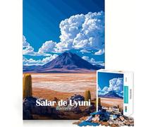 Puzzle del paesaggio del Salar de Uyuni per ragazzi, 1000 pezzi, stimola la memoria, rilassante e divertente, taglio di alta qualità, regalo elegante (50x75cm)