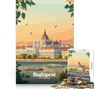 Puzzle del Palazzo del Parlamento di Budapest per ragazzi, 1000 pezzi, esercizio intelligente, divertimento tranquillo, incastro perfetto, sorpresa di compleanno (50x75cm)