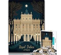 Puzzle del Palazzo Reale di Madrid per adolescenti, puzzle da 1000 pezzi, gioco per famiglie, antistress, sfida difficile, ottimi regali e giocattoli, 50x75cm