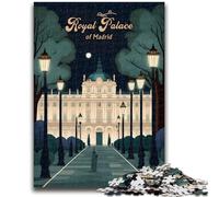 Puzzle del Palazzo Reale di Madrid per adulti e adolescenti, modelli da assemblare, ideali come regali per tutta la famiglia, adatti per 14 e 1000 pezzi (26x38cm)