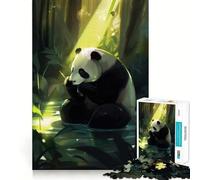 Puzzle del Panda per ragazzi, 1000 pezzi, stimola la memoria, divertente e rilassante, con bordi precisi, regalo artistico 38x52cm