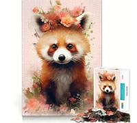 Puzzle del panda rosso selvatico,1000 pezzi,gioco di logica,pezzi a incastro preciso,divertimento in famiglia,attività serale (38x52cm)