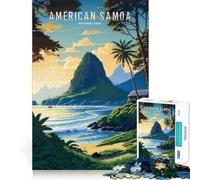 Puzzle del Parco delle Samoa Americane da 1000 pezzi,stimola la concentrazione,divertente,con tecnologia di taglio laser avanzata,ideale da portare in viaggio,gioco per allenare la mente (50x75cm)