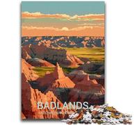 Puzzle del Parco Nazionale Badlands per adolescenti, 1000 pezzi, attività divertenti per la famiglia a casa, regalo di compleanno, regali di viaggio, 1000 pezzi (50x75cm)