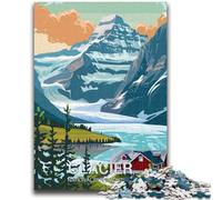 Puzzle del Parco Nazionale dei Ghiacciai per adolescenti, 1000 pezzi, per 14+ anni Allena il tuo cervello e le tue mani Gioco di Natale, regali, 1000 pezzi (50x75cm)