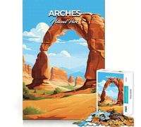 Puzzle del Parco Nazionale dei Mille Archi Gioco di precisione e divertente,attività cognitiva e di svago,ideale per rilassarsi,perfetto per compleanni e per un'esperienza artistica (38x52cm)