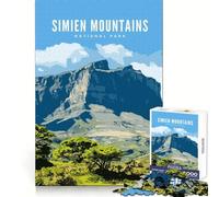 Puzzle del Parco Nazionale dei Monti Simien per ragazzi, 1000 pezzi, stimolante per la mente, ideale per il relax e il divertimento, perfetto come regalo per le vacanze (38x26cm)