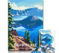 Puzzle del Parco Nazionale del Lago Crater, 1000 pezzi per adulti, giochi educativi, decorazioni per la casa, ideali come regalo per tutta la famiglia, 26x38cm