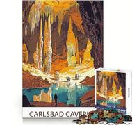 Puzzle del Parco Nazionale delle Grotte di Carlsbad, 1000 pezzi, per ragazzi, per lo sviluppo cognitivo e della memoria, un passatempo rilassante, con tagli precisi e un'atmosfera natalizia gioiosa