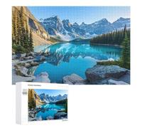 Puzzle del parco nazionale delle montagne della neve e del lago morenico per adulti giochi di attività familiari puzzle decorazione della casa 1000 PCS