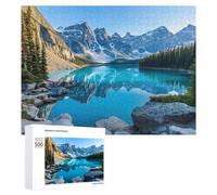 Puzzle del parco nazionale delle montagne della neve e del lago morenico per adulti giochi di attività familiari puzzle decorazione della casa 500 PCS